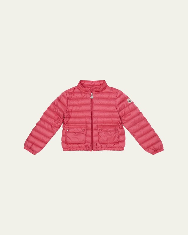 Girl's Lans Quilted Down Jacket, Size 4-10
